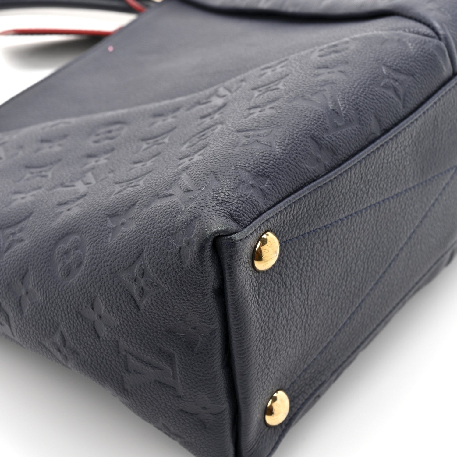 Empreinte V Tote MM Marine Rouge
