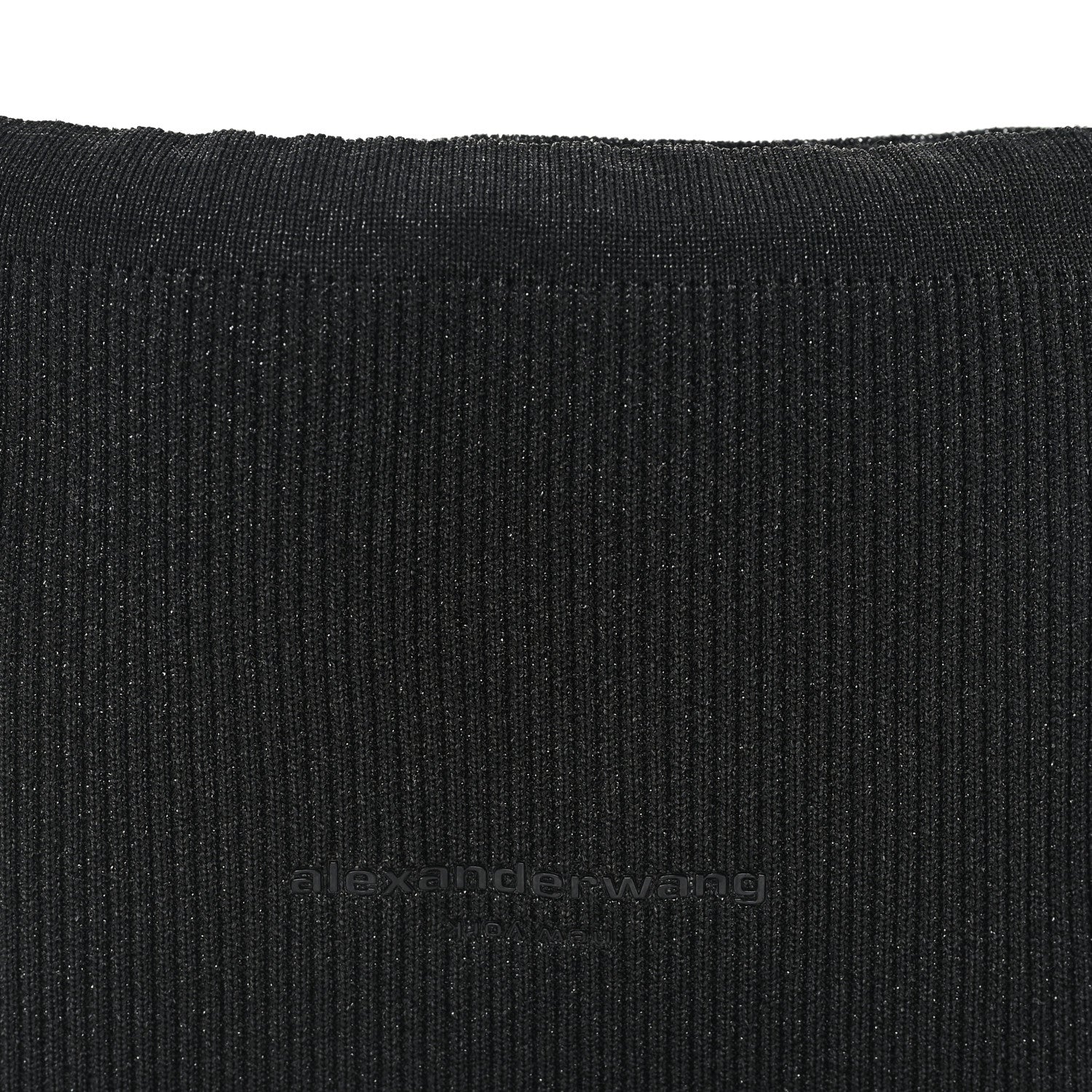 Ribbed Knit Small Ryan Bag Black
