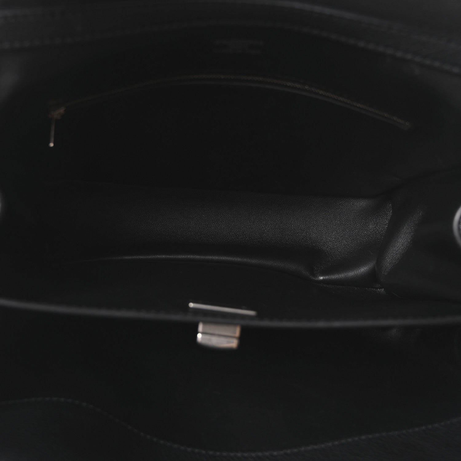 Grained Calfskin Small Rodeo Top Handle Handbag Black