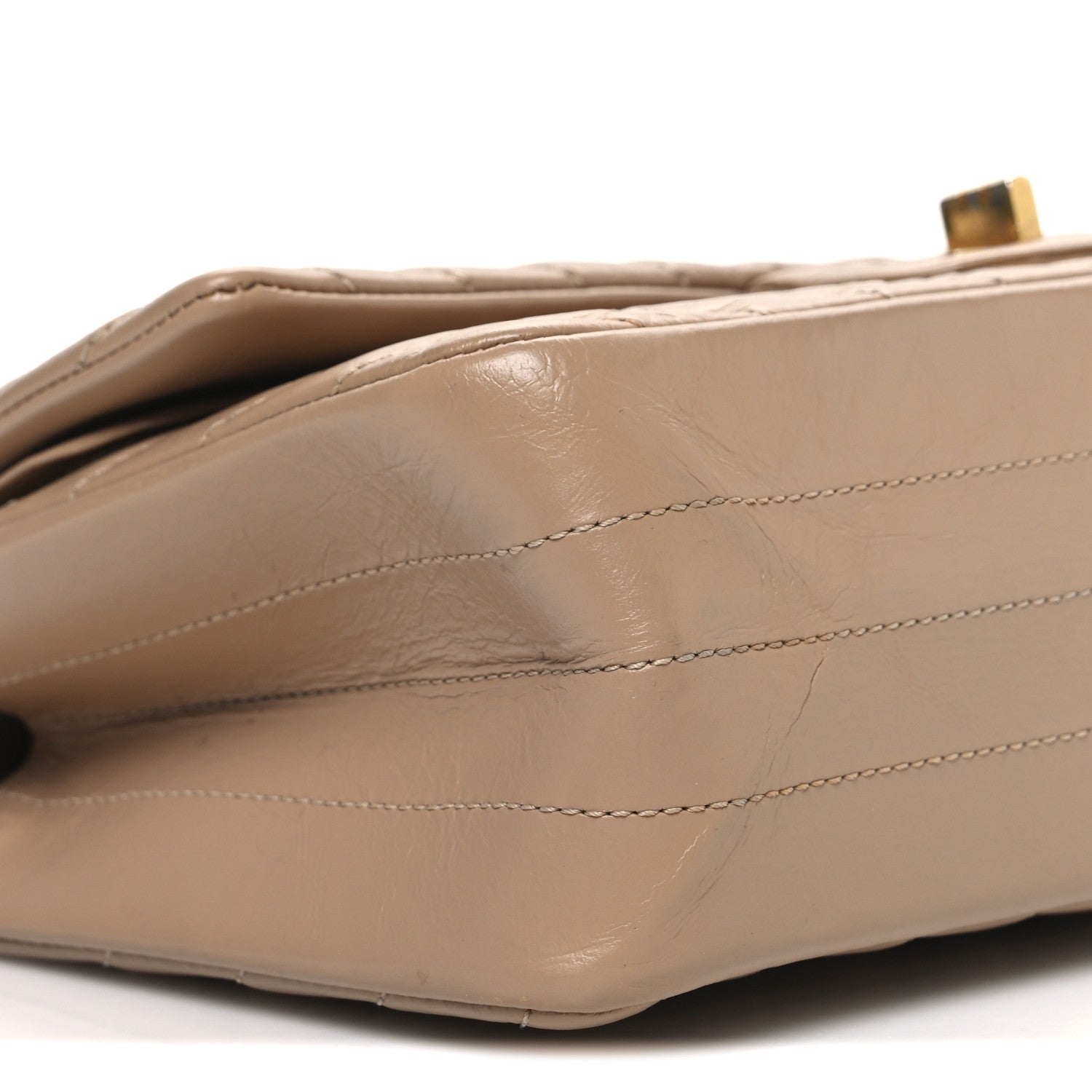 Aged Calfskin Chevron Quilted 2.55 Reissue 225 Flap Beige
