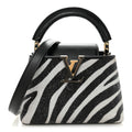 Swarovski Calfskin Capucines Mini Zebra