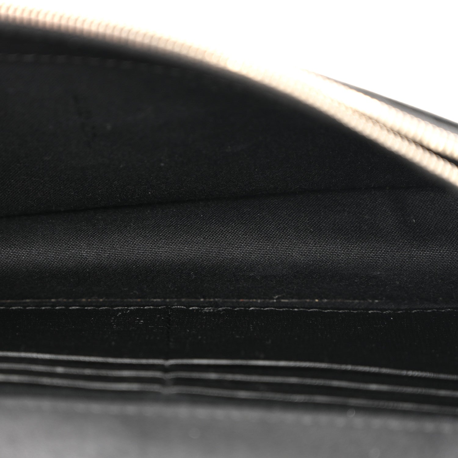 Vitello Elite Mink Fur Studded Karlito Tube Wallet on Chain Black