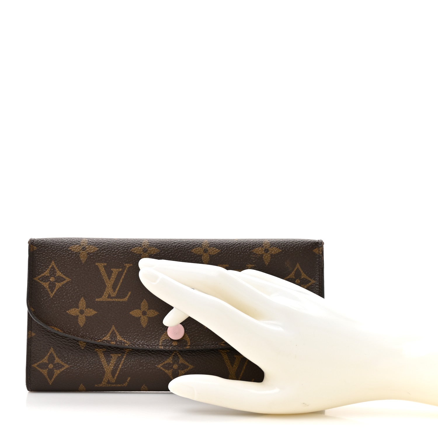 Monogram Emilie Wallet Rose Ballerine
