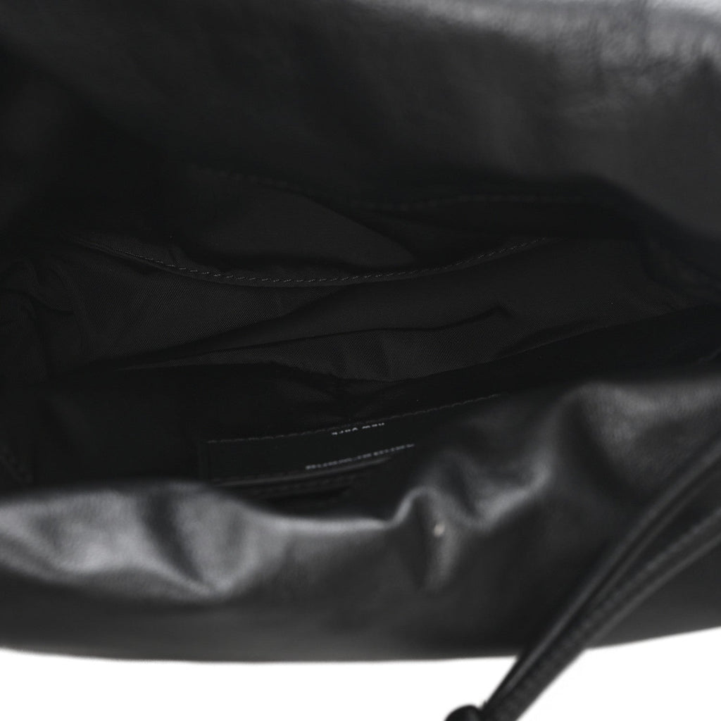 Lambskin Small Ryan Puffer Bag Black
