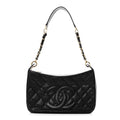 Caviar Quilted Timeless CC Shoulder Bag Black