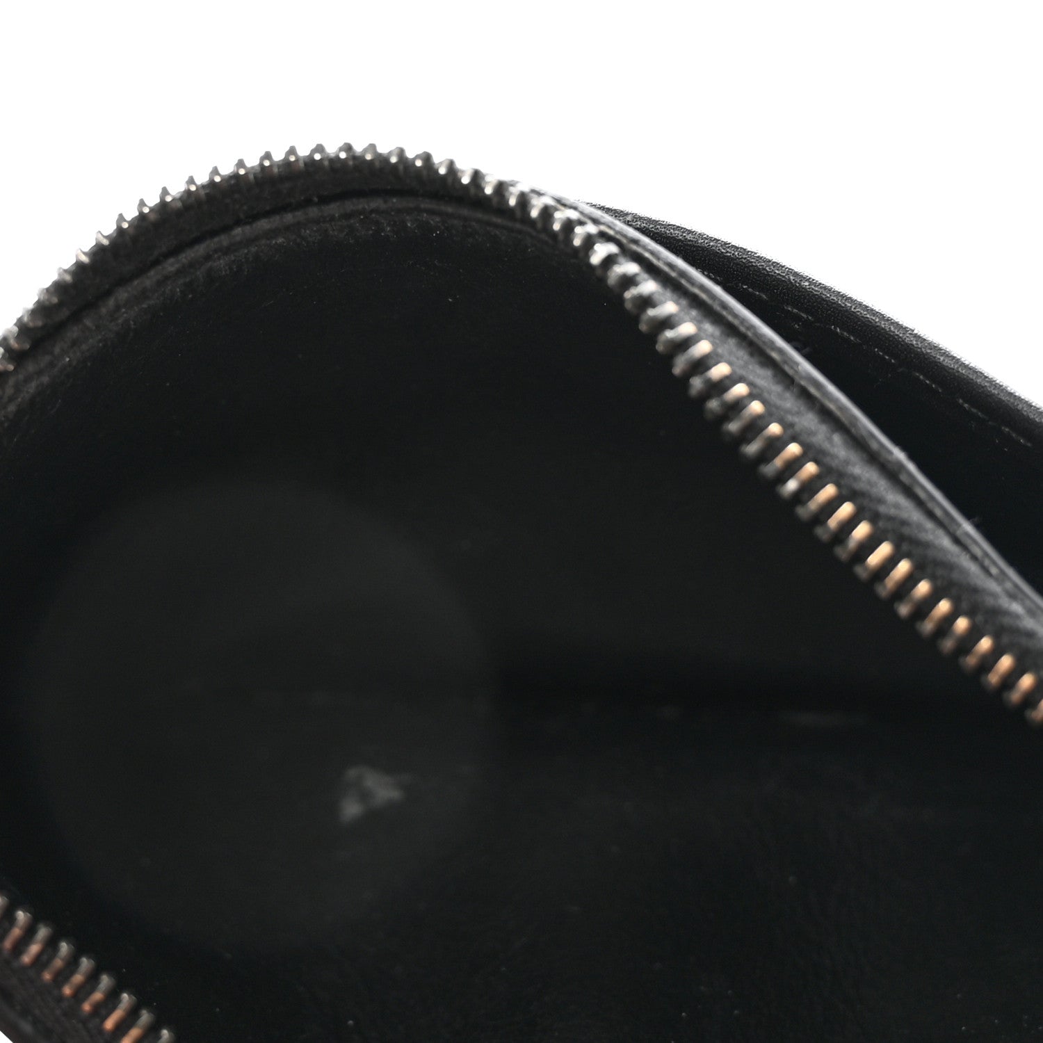 Calfskin Intrecciato Zip  Holder Black