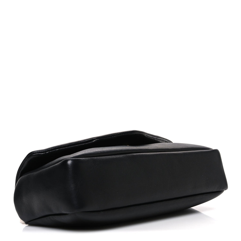 Plunged Lambskin Calypso Black