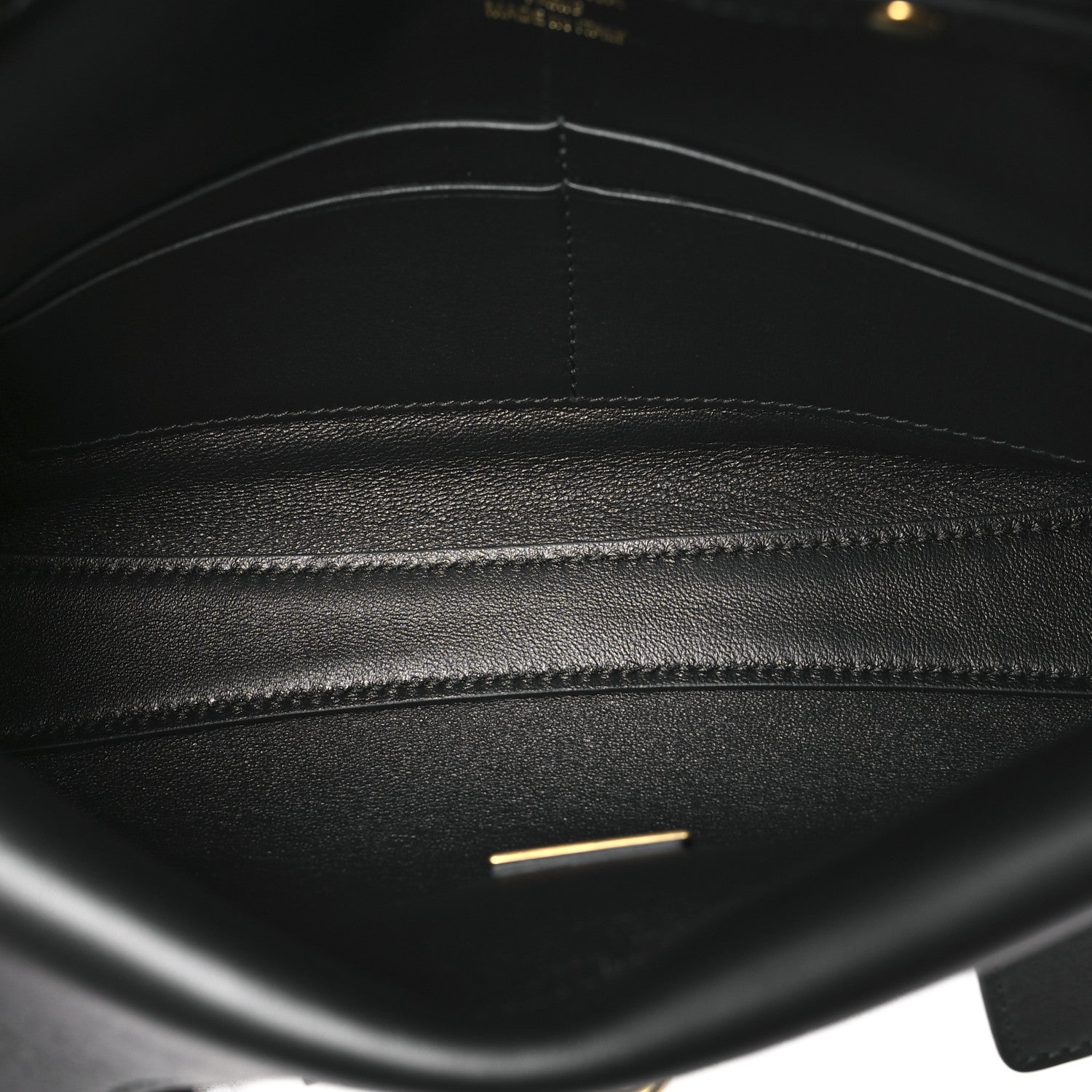 Smooth Calfskin Small Bel Air Clutch On Strap Black