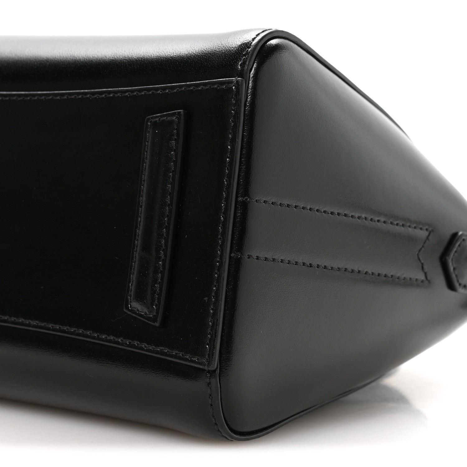 Shiny Lord Calfskin Mini Antigona Black