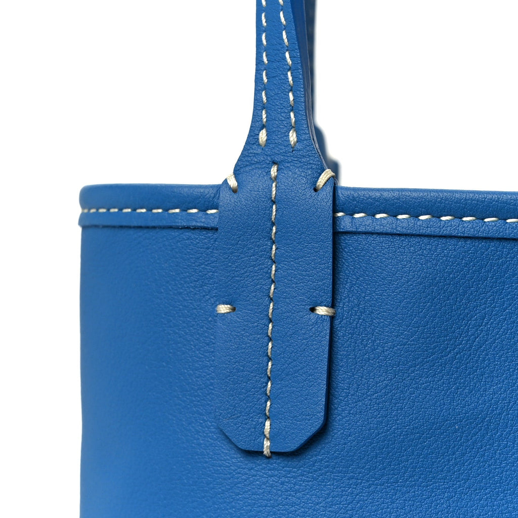 Goyardine Reversible Mini Anjou Sky Blue