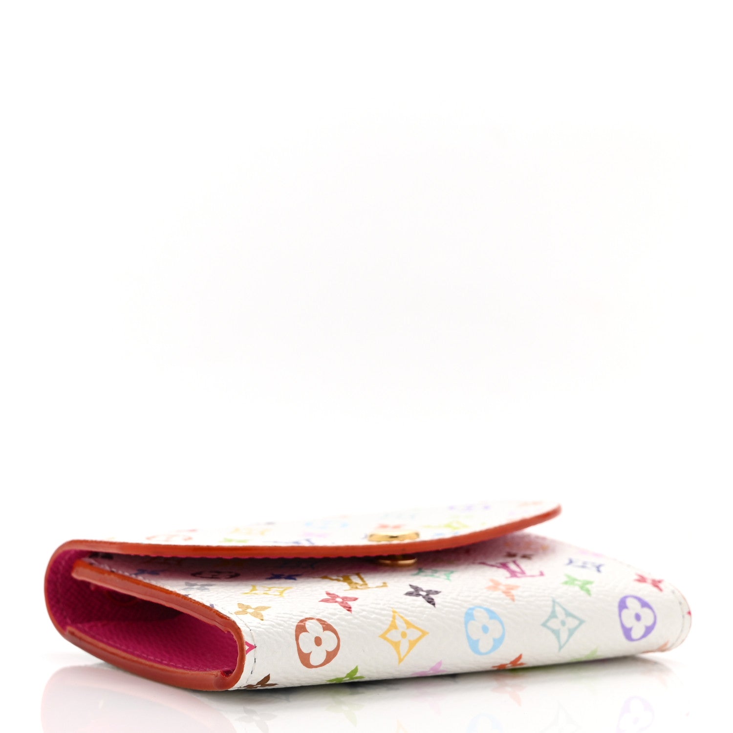 LV X TM Monogram Multicolor Rosalie Coin Purse White Kawaii Pink
