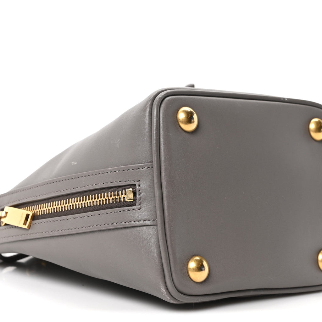 Calfskin Small Emmanuelle Bucket Bag Fog