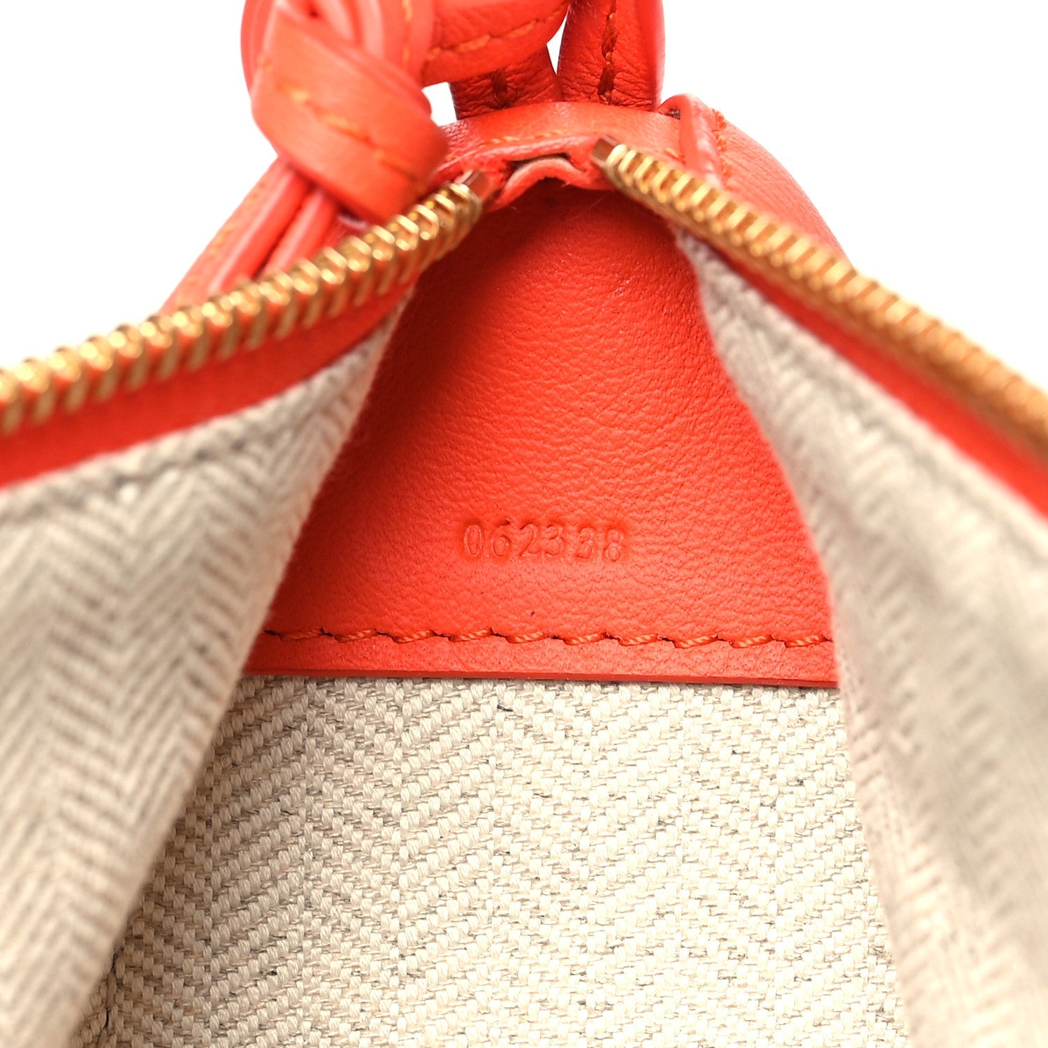 Calfskin Mini Hammock Hobo Vivid Orange