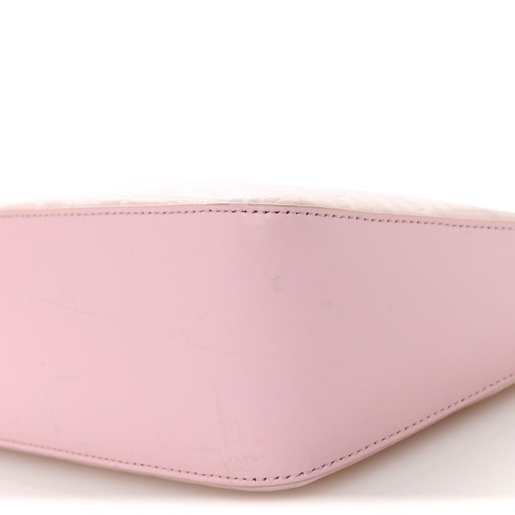 Coated Canvas Logo 4G Embossed Small Moon Cut Out Shoulder Bag Blossom Pink