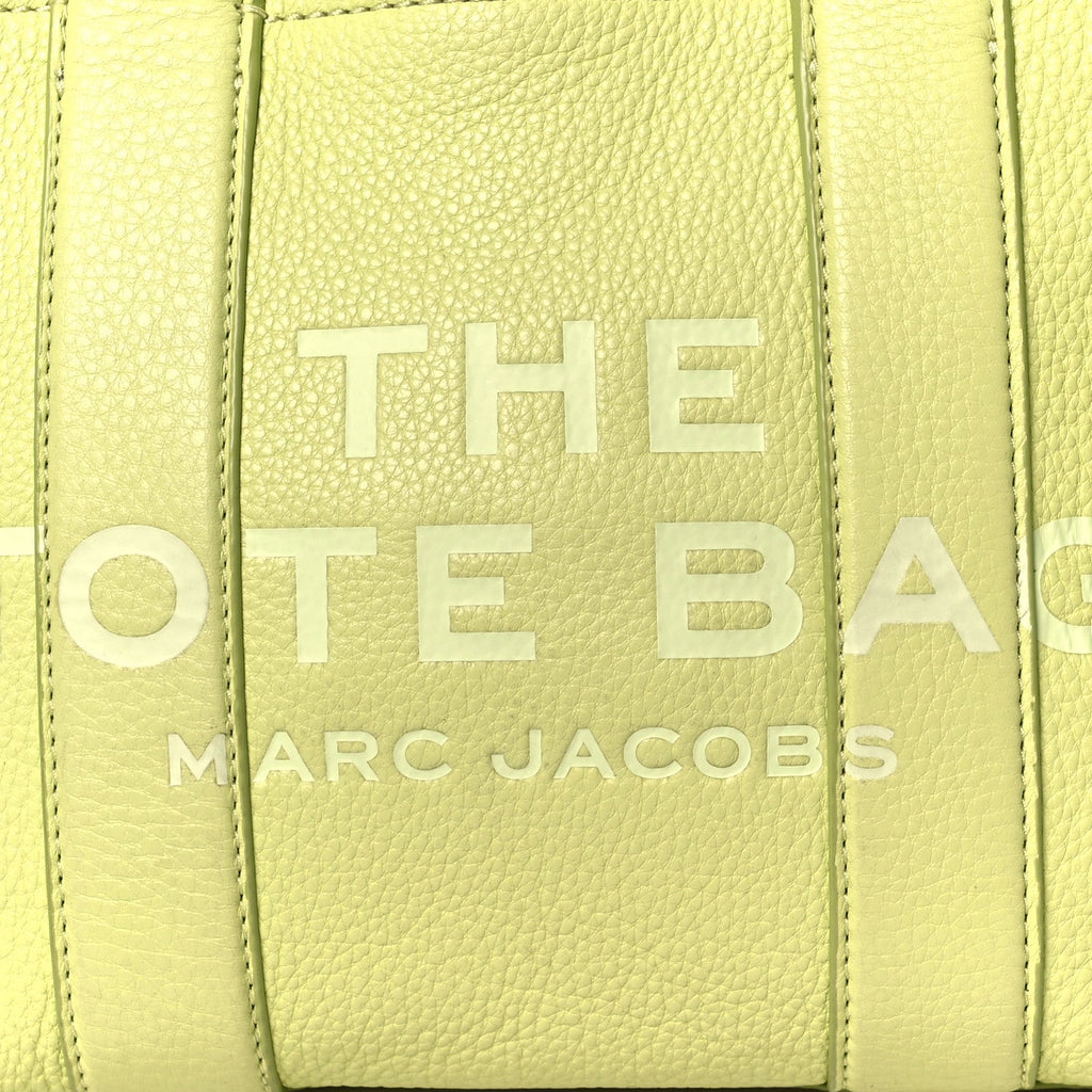Grained Calfskin Small The Tote Bag Limoncello