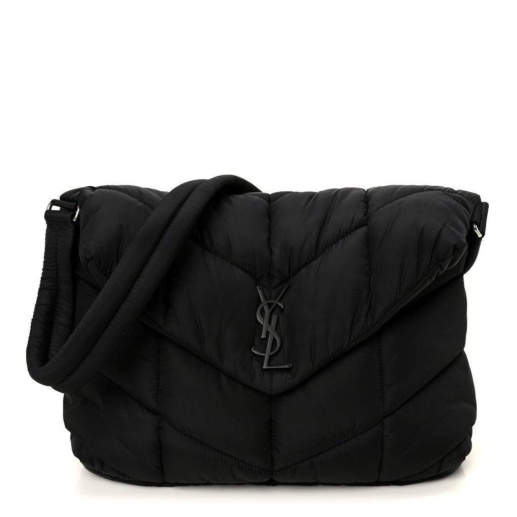 Econyl Nylon Lou Puffer Messenger Black