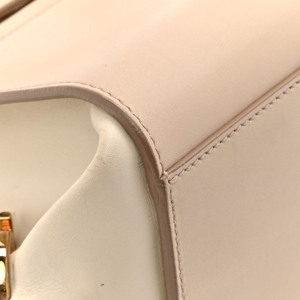 Calfskin Sofia Shoulder Bag Beige Multicolor