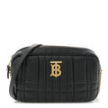Lambskin Quilted Small Lola Camera Bag Black