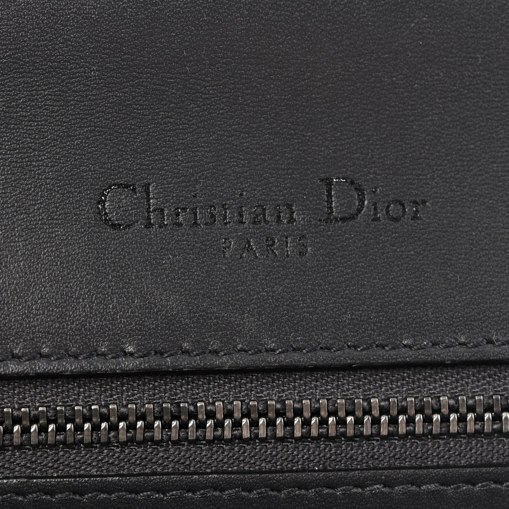Metallic Patent Micro-Cannage Medium Diorama Flap Bag Onyx Black