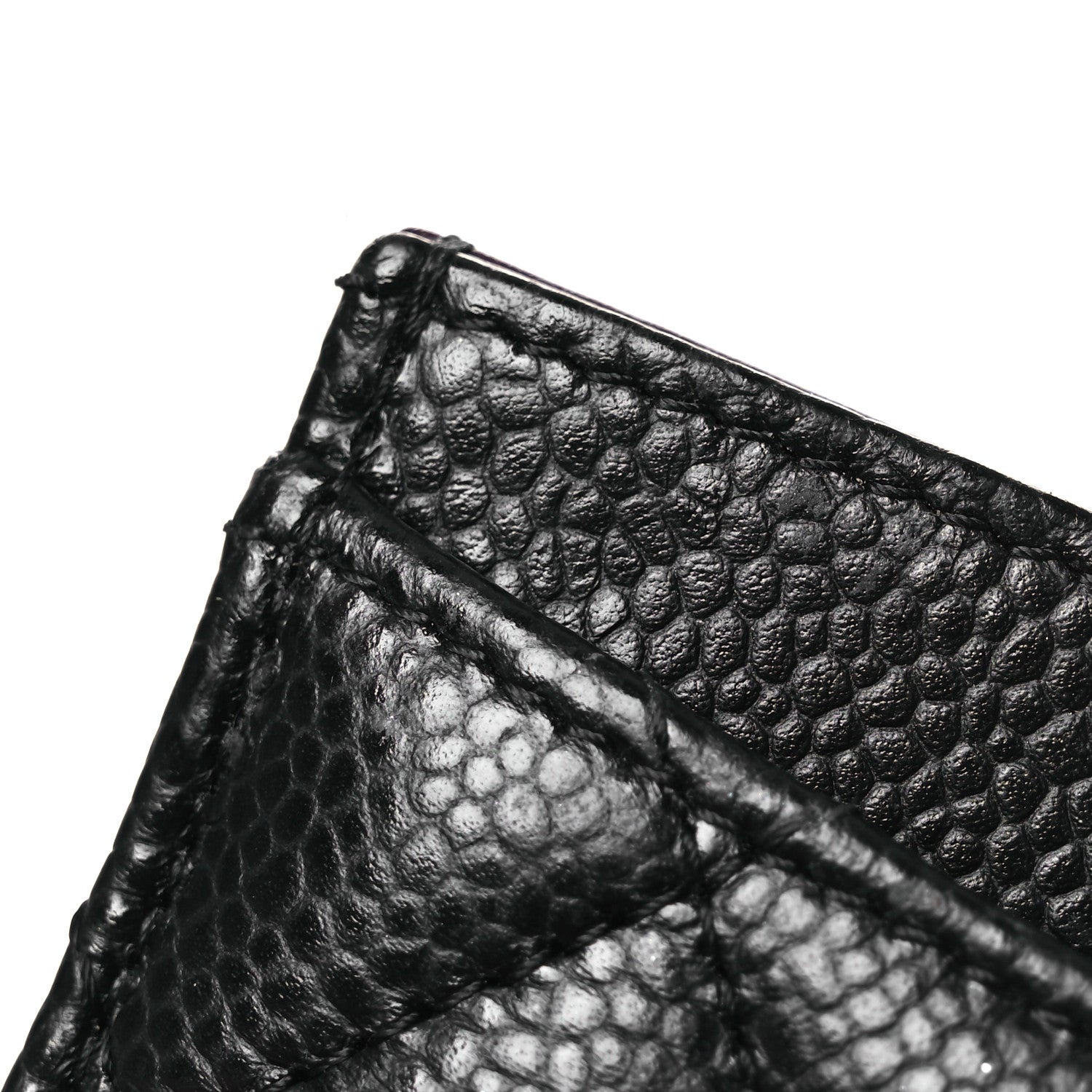 Caviar Quilted  Holder Black