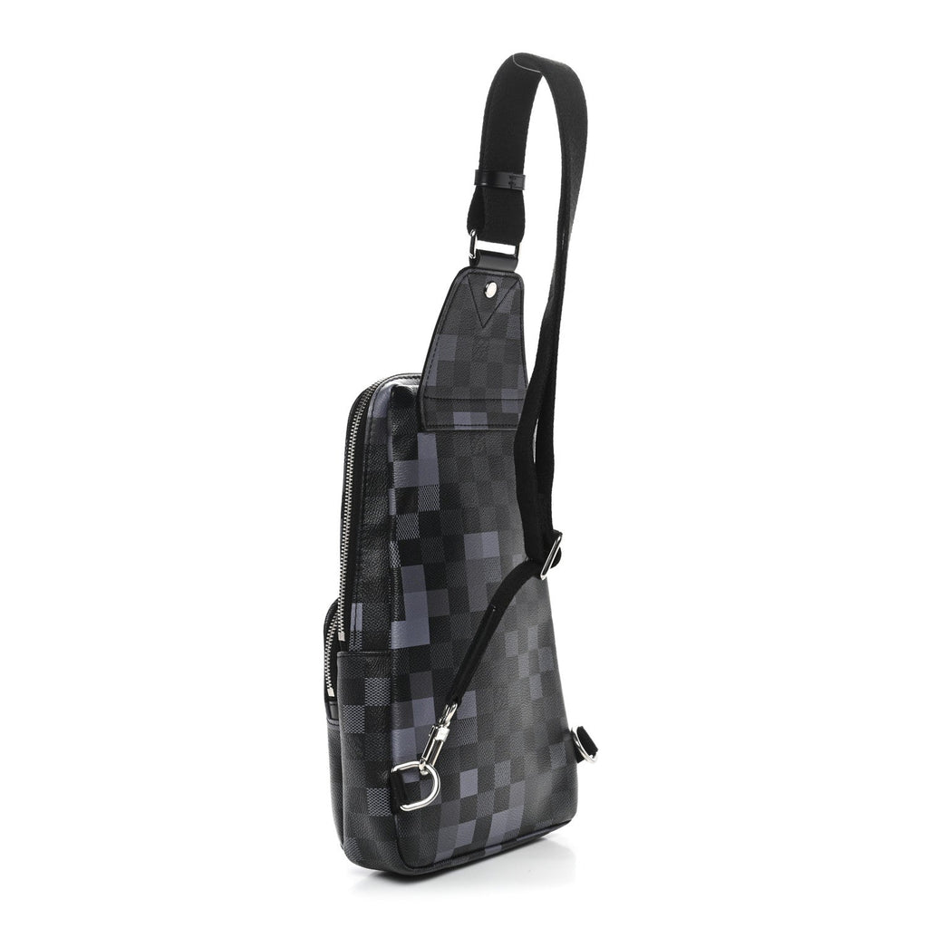 Damier Graphite Pixel Avenue Sling Backpack Gris
