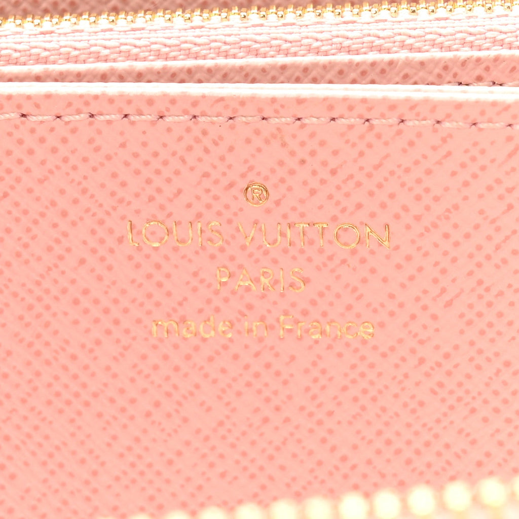Damier Azur Zippy Wallet Rose Ballerine