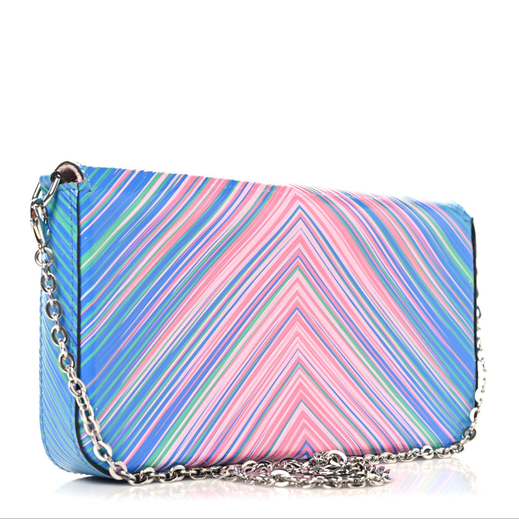 Epi Tropical Pochette Felicie Blue Rose