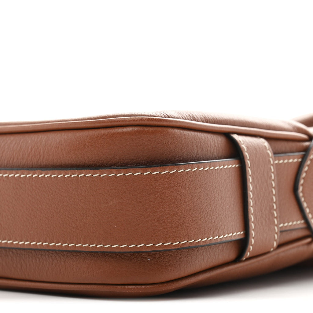 Supple Calfskin Medium Romy Shoulder Bag Tan