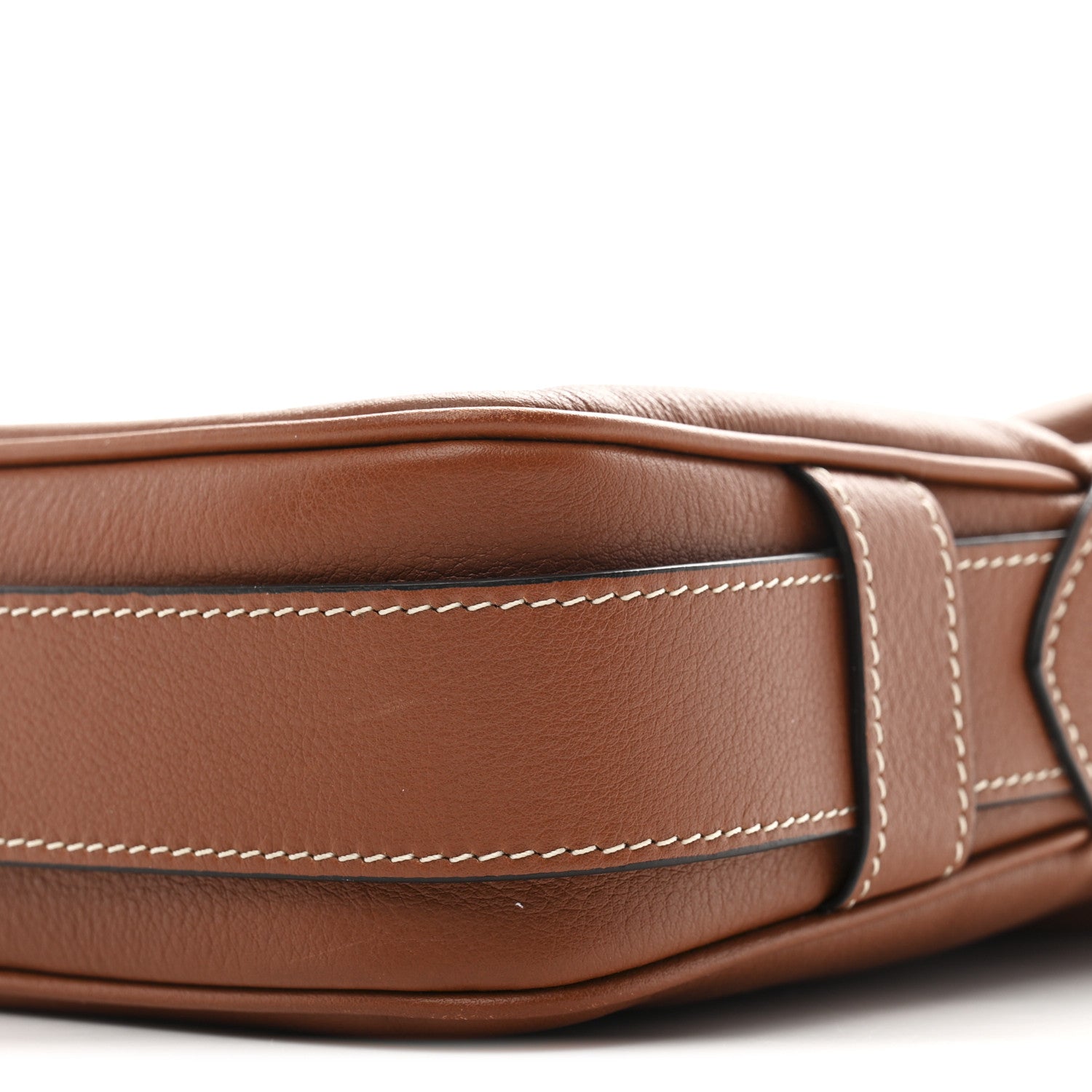 Supple Calfskin Medium Romy Shoulder Bag Tan