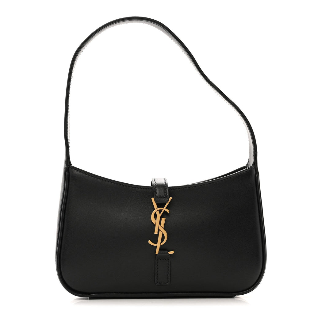 Smooth Calfskin Le 5 A 7 Mini Hobo Black