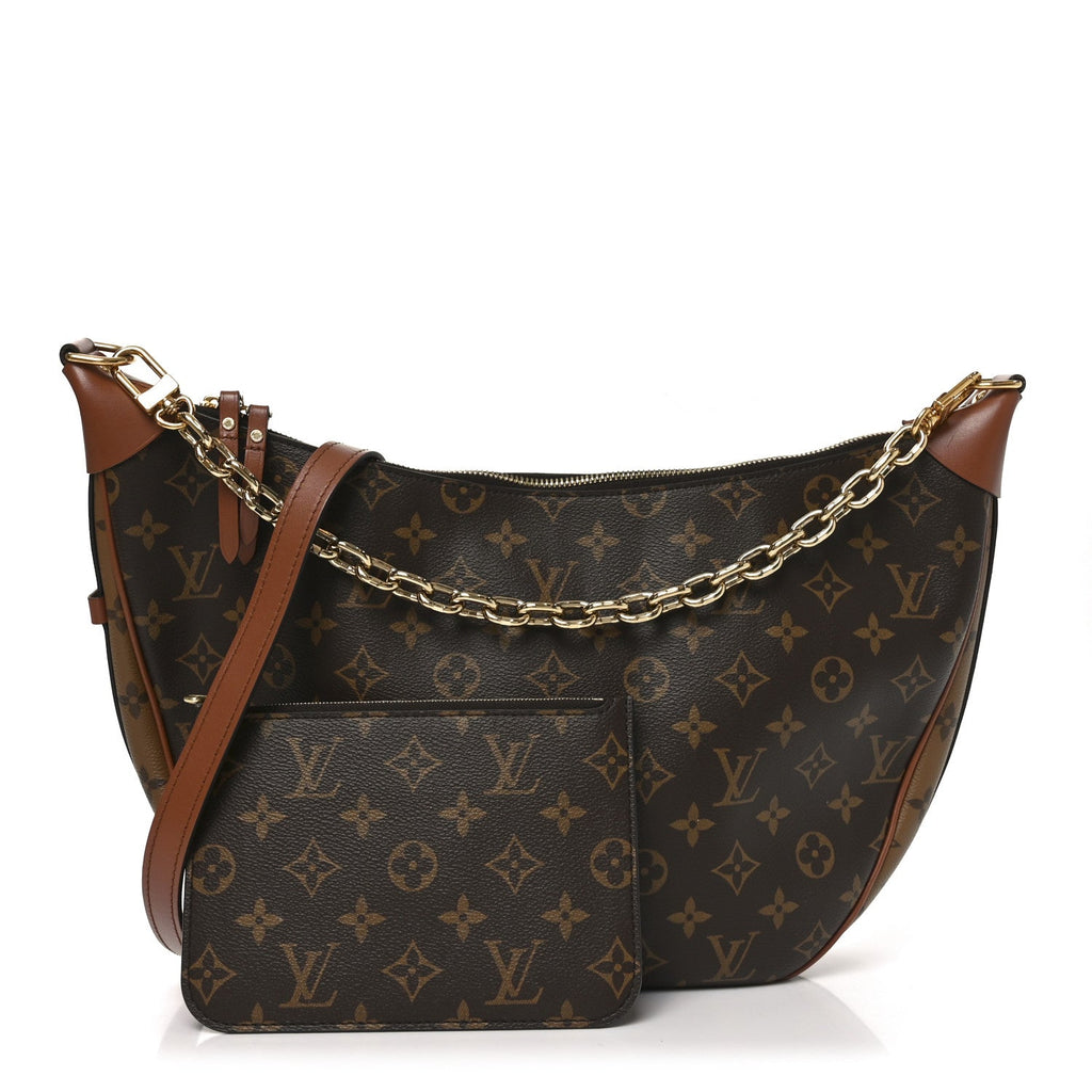 Reverse Monogram Loop Hobo