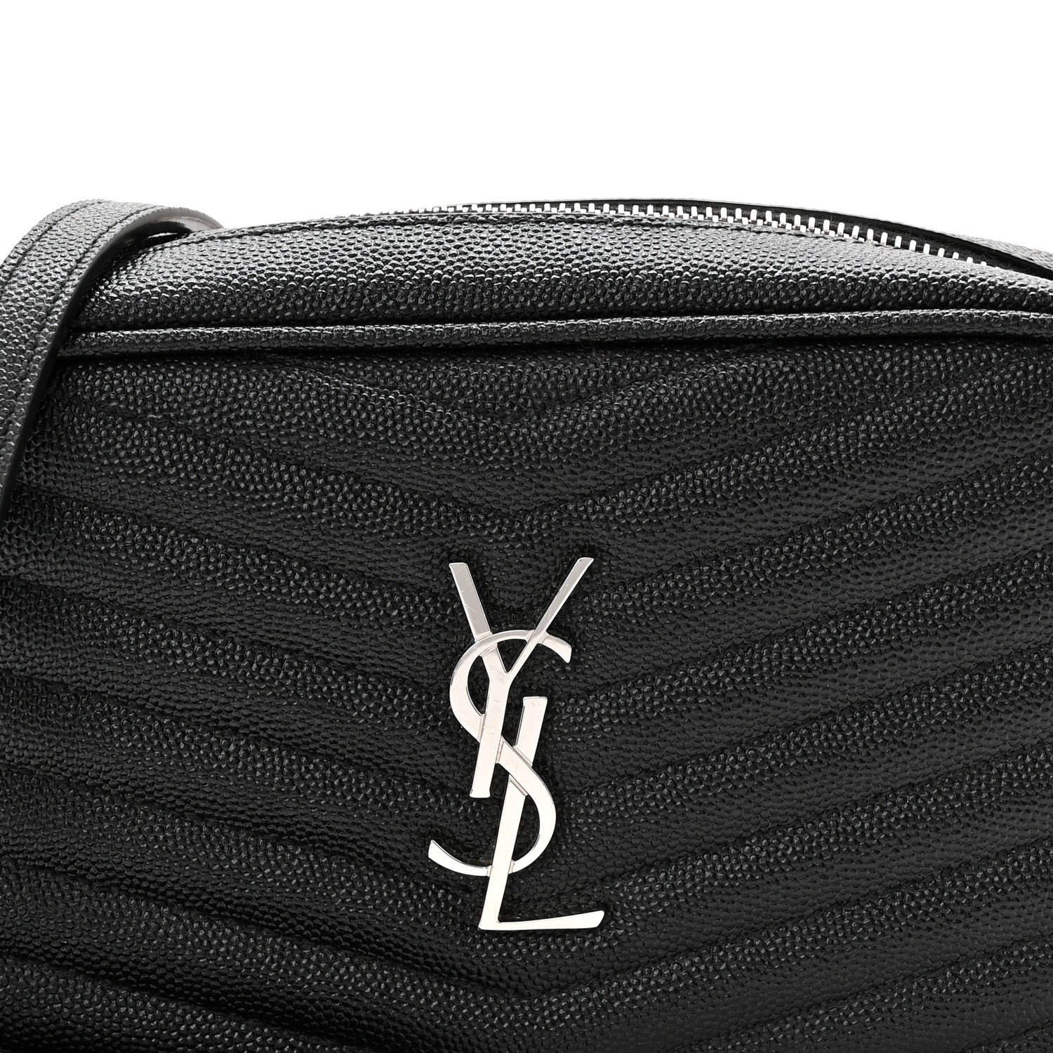 Grain De Poudre Matelasse Monogram Mini Lou Camera Bag Black