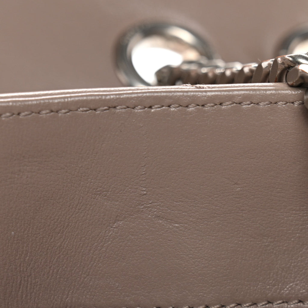 Calfskin Y Quilted Monogram Medium Loulou Chain Satchel Mink