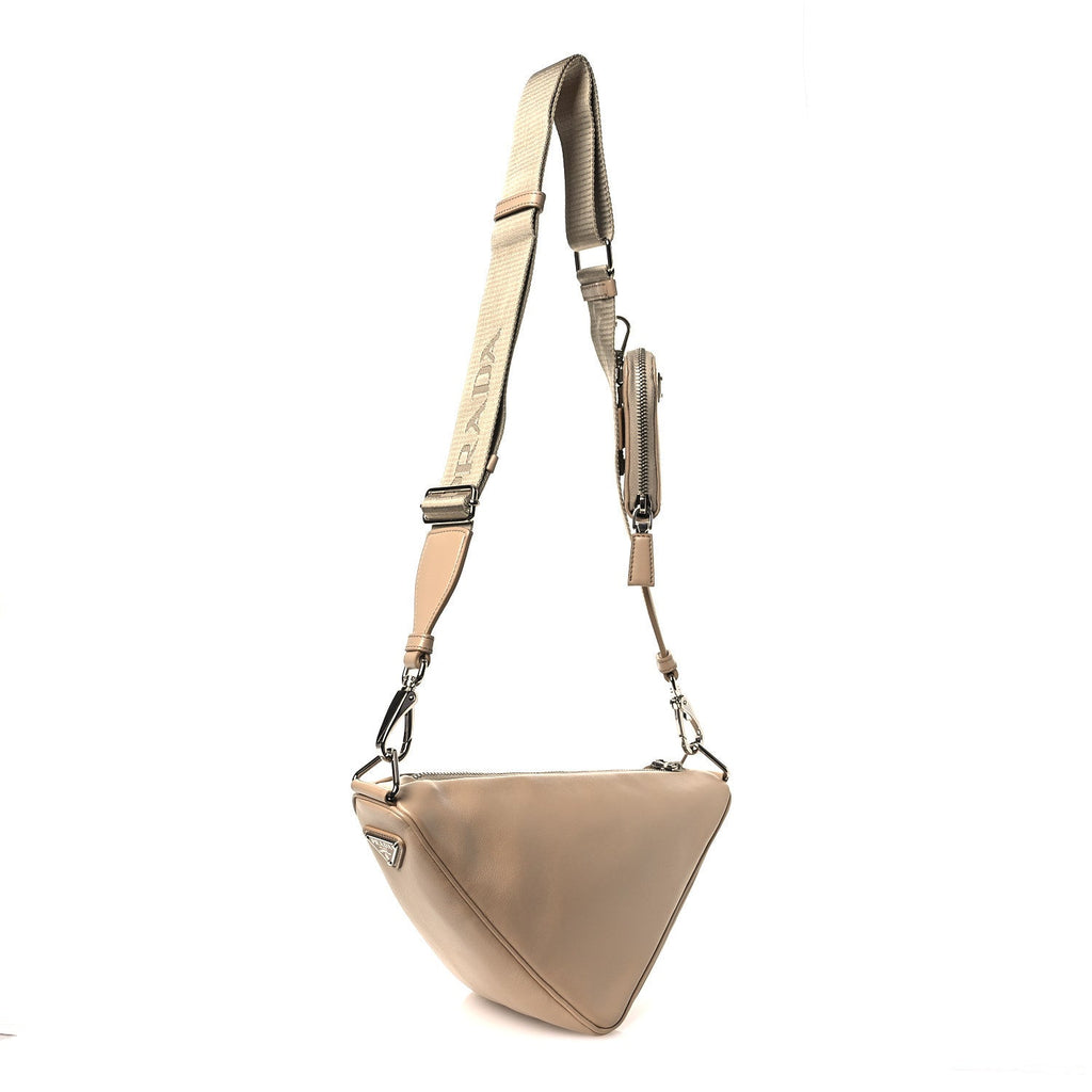 Grace Lux Triangle Shoulder Bag Sabbia