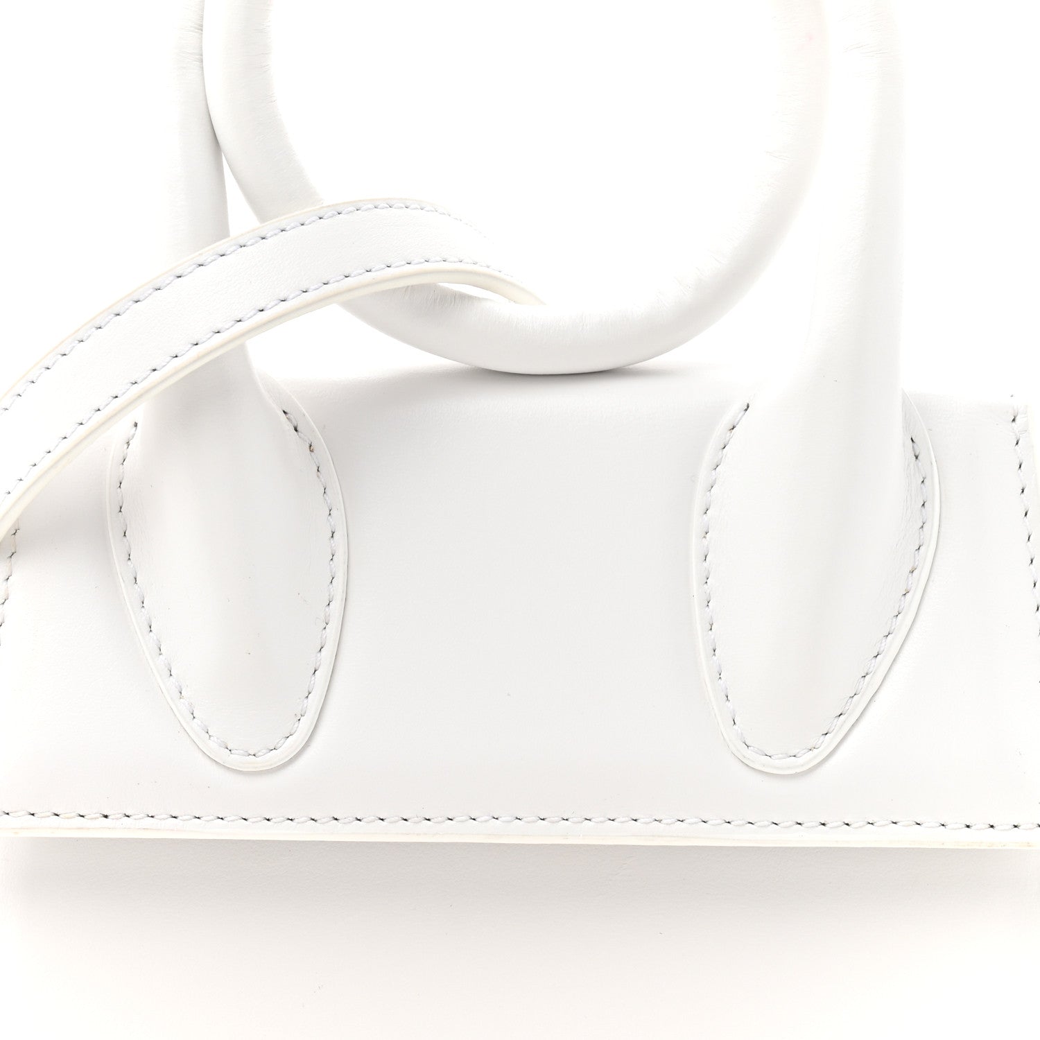 Smooth Calfskin Le Chiquito Noeud White