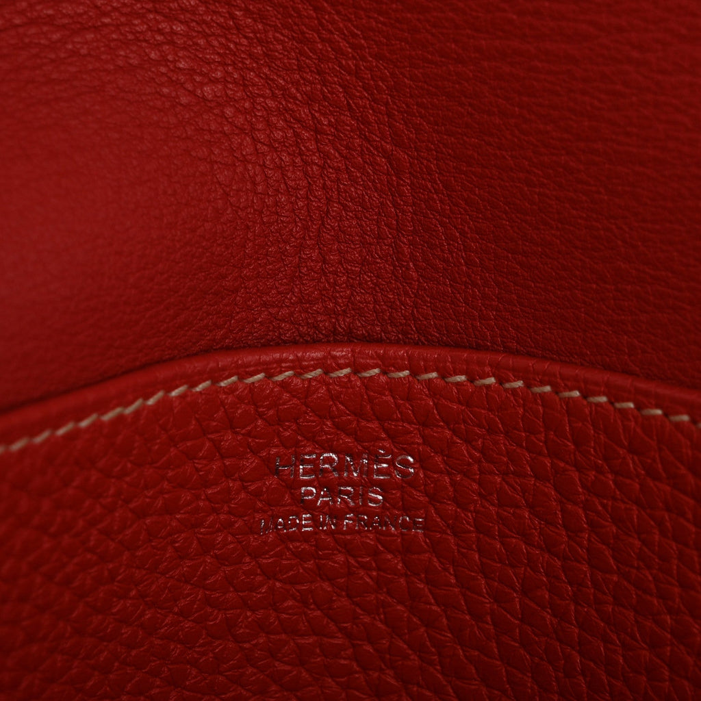Taurillon Clemence Verso Halzan 31 GM Rouge Casaque Vermillion