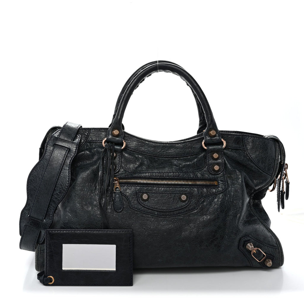 Agneau Giant 12 Rose Gold Hardware City Dark Night