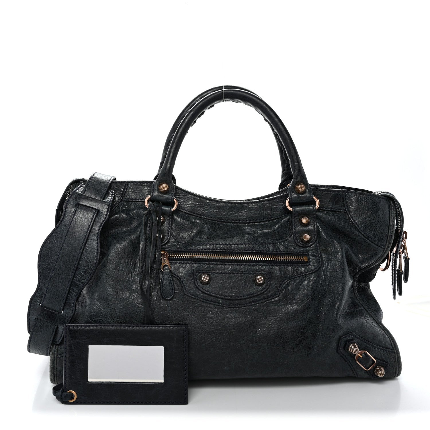 Agneau Giant 12 Rose Gold Hardware City Dark Night