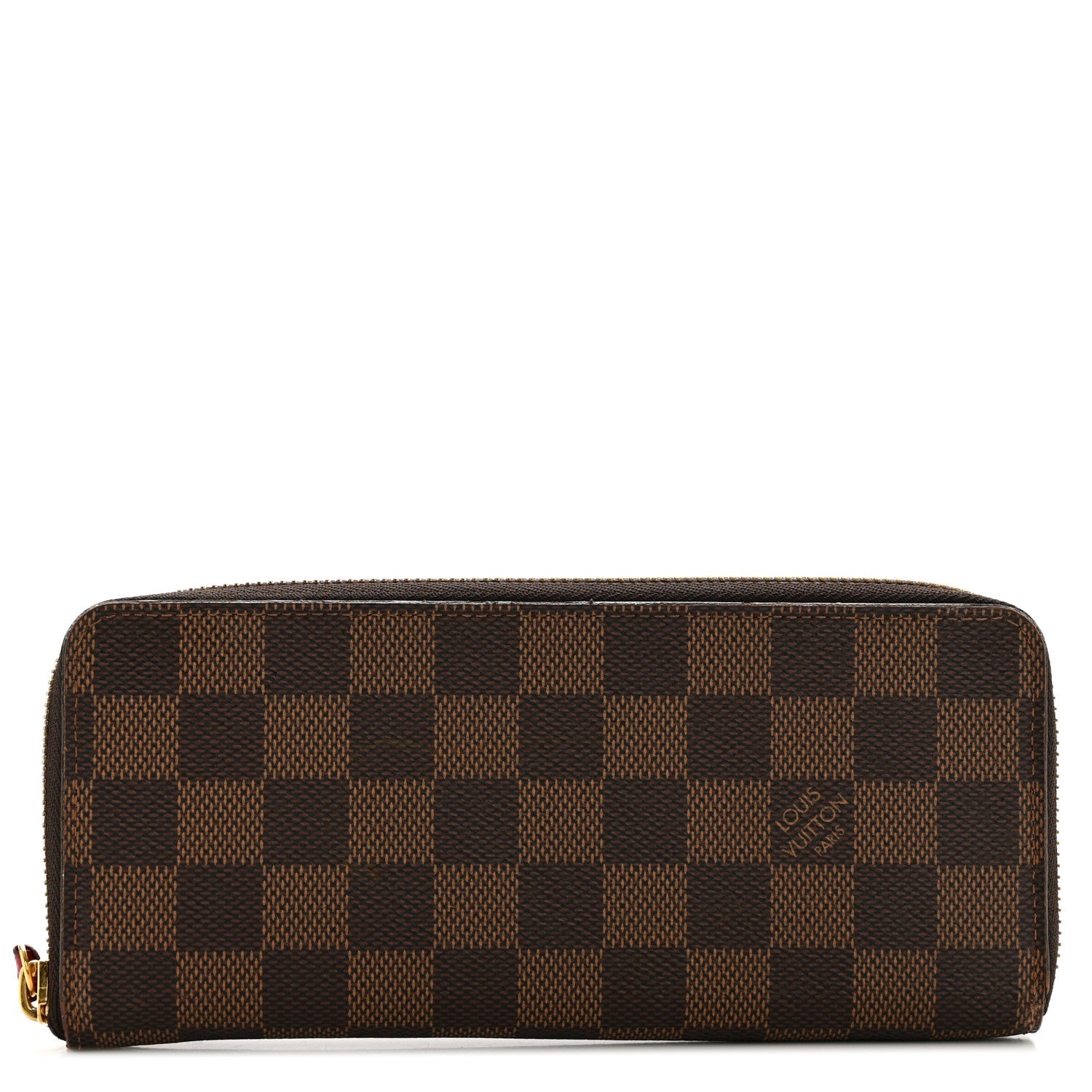 Damier Ebene Clemence Wallet Cherry