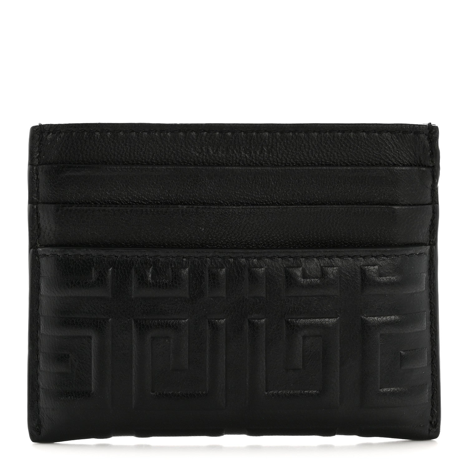 Calfskin 4G Embossed  Holder Black