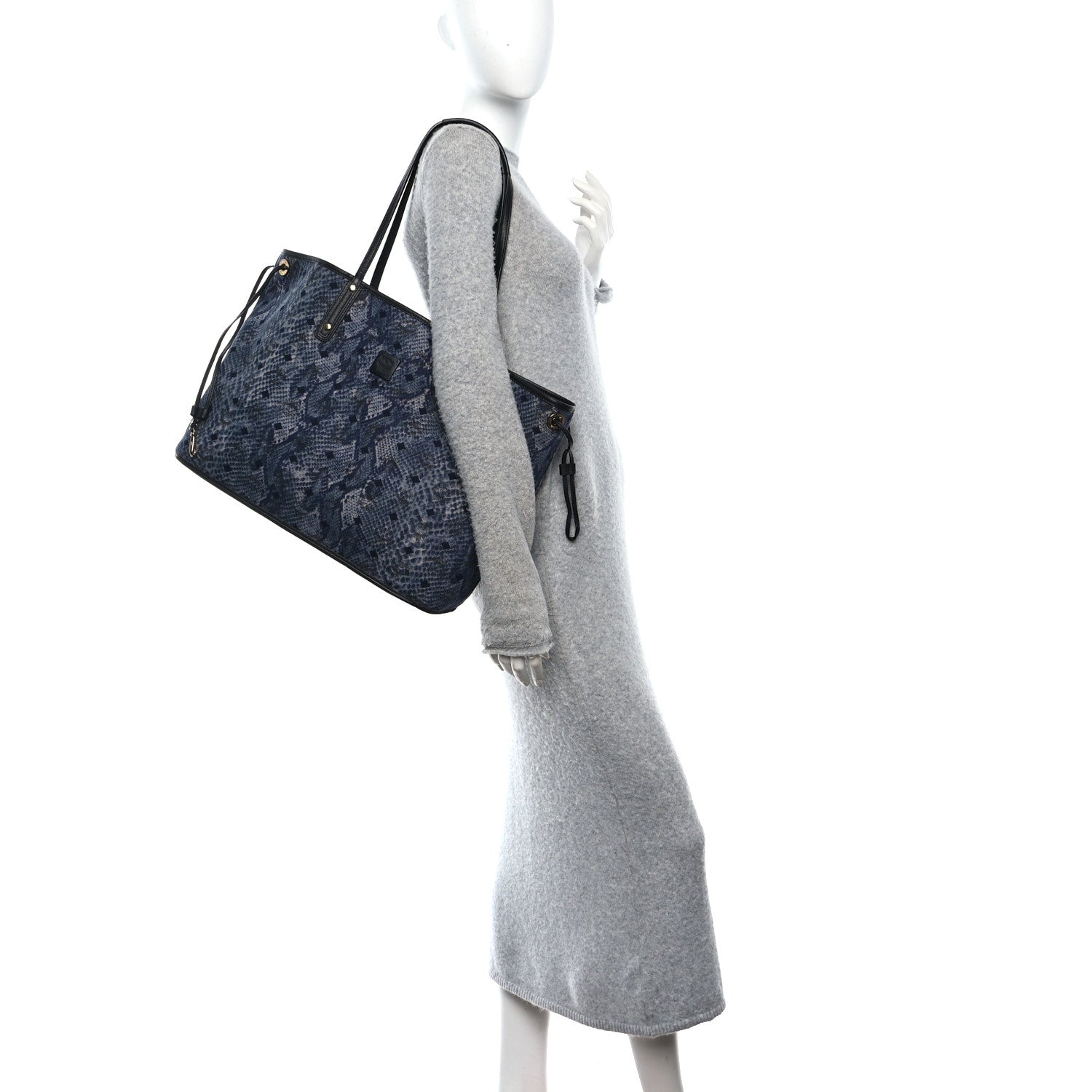 Visetos Large Project Reversible Shopper Tote Black
