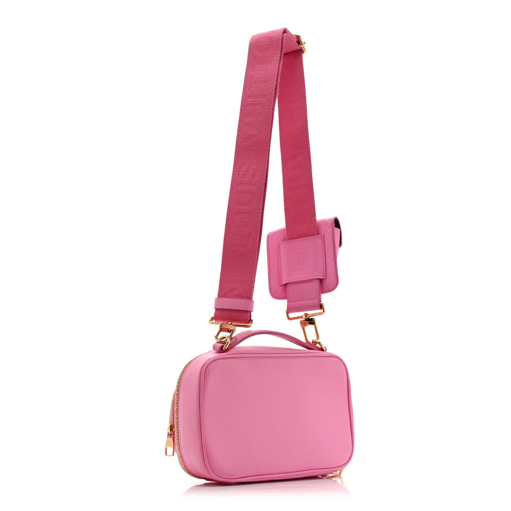 Calfskin Embossed Monogram Vuittamins Utility Crossbody Rose Violet