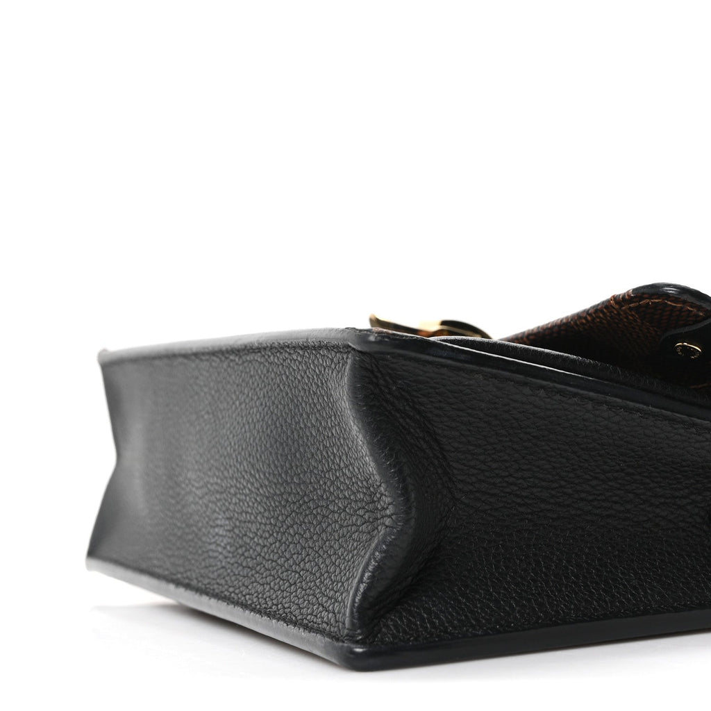 Damier Ebene Vavin Chain Wallet Black