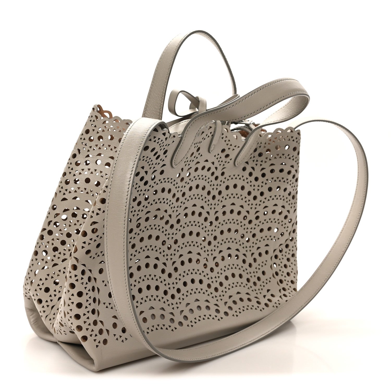 Lux Calfskin Vienne Wave Mina 25 Bag Perle