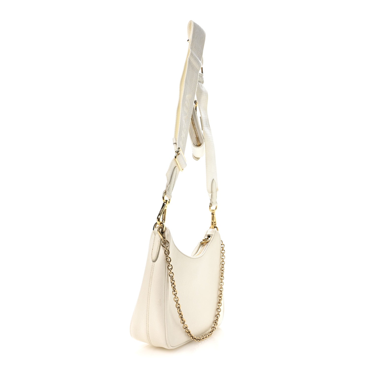 Saffiano Re-Edition 2005 Shoulder Bag White