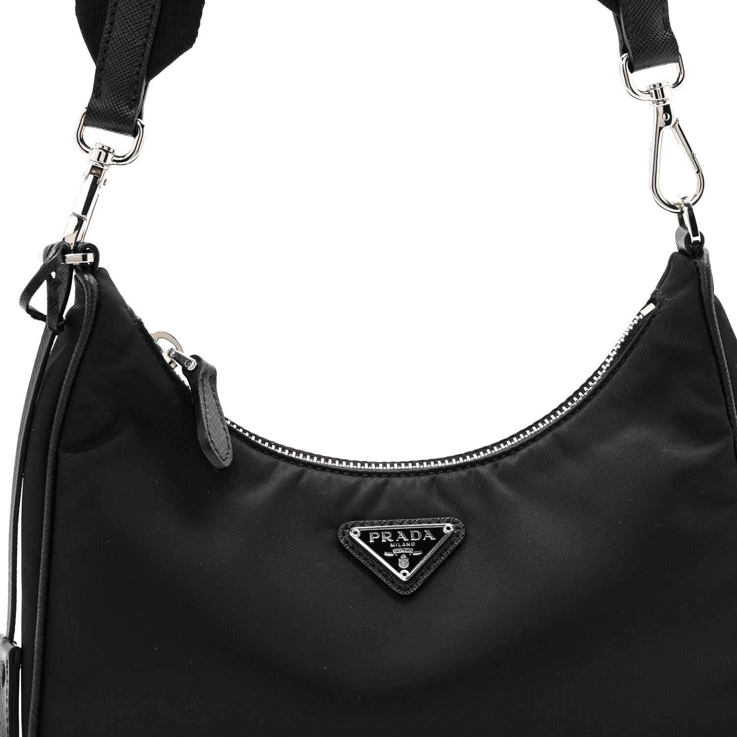 Re-Nylon Saffiano Re-Edition 2005 Shoulder Bag Black