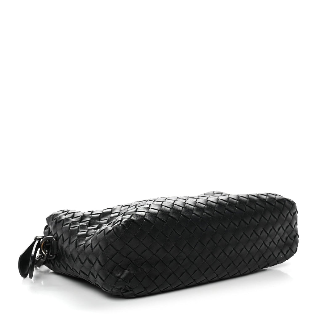 Nappa Intrecciato Crossbody Messenger Black