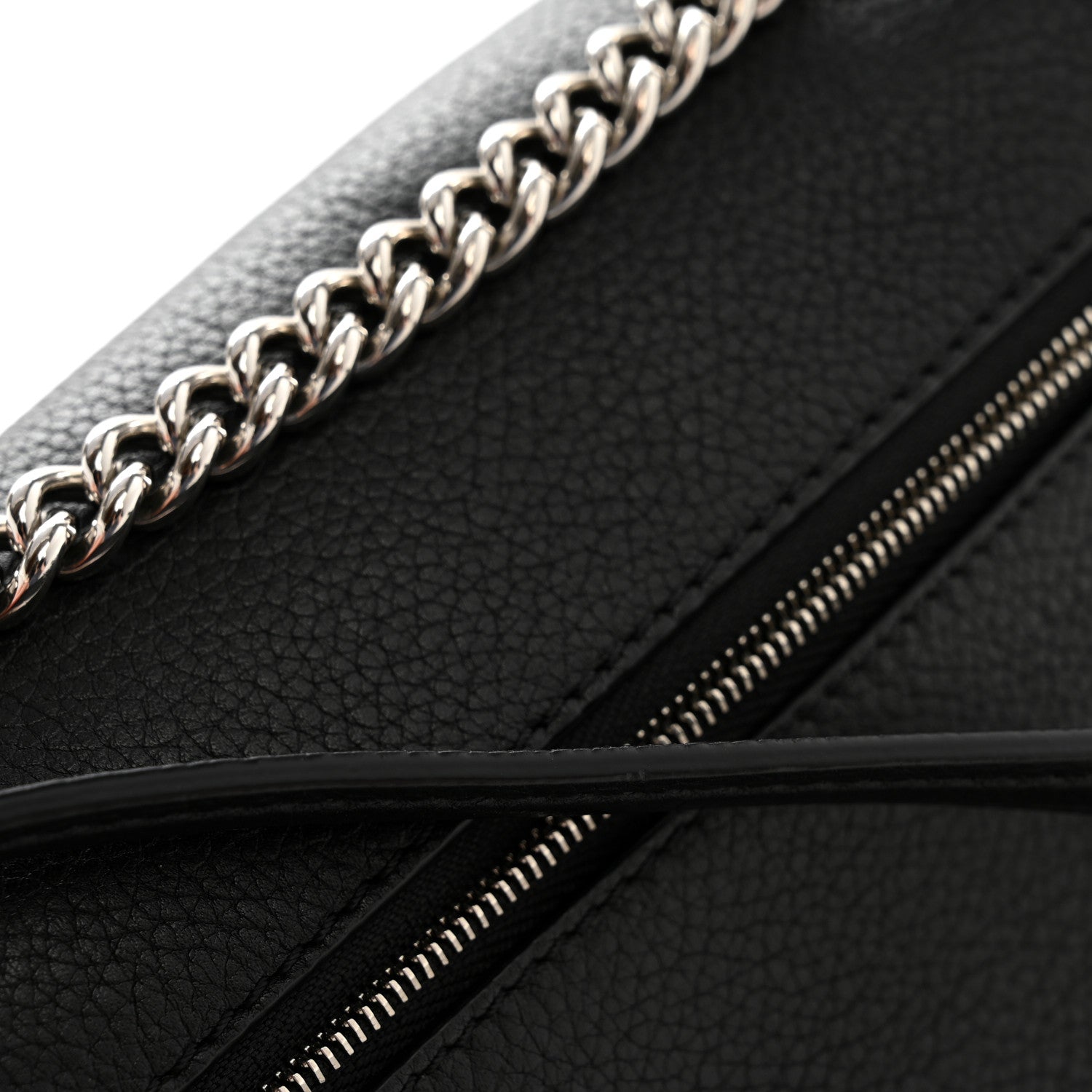 Soft Calfskin My Lockme Chain Bag BB Black
