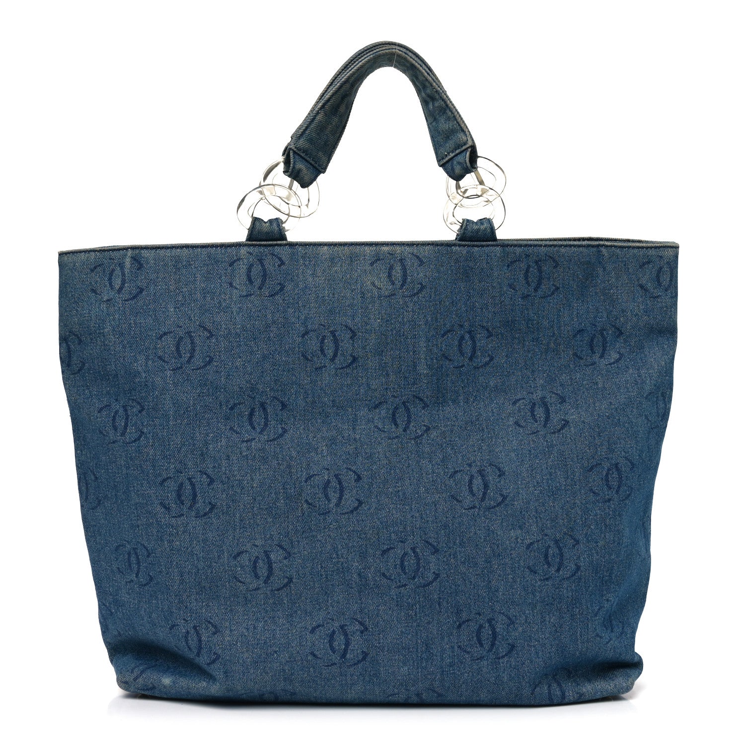 Denim Large CC Tote Dark Navy Blue