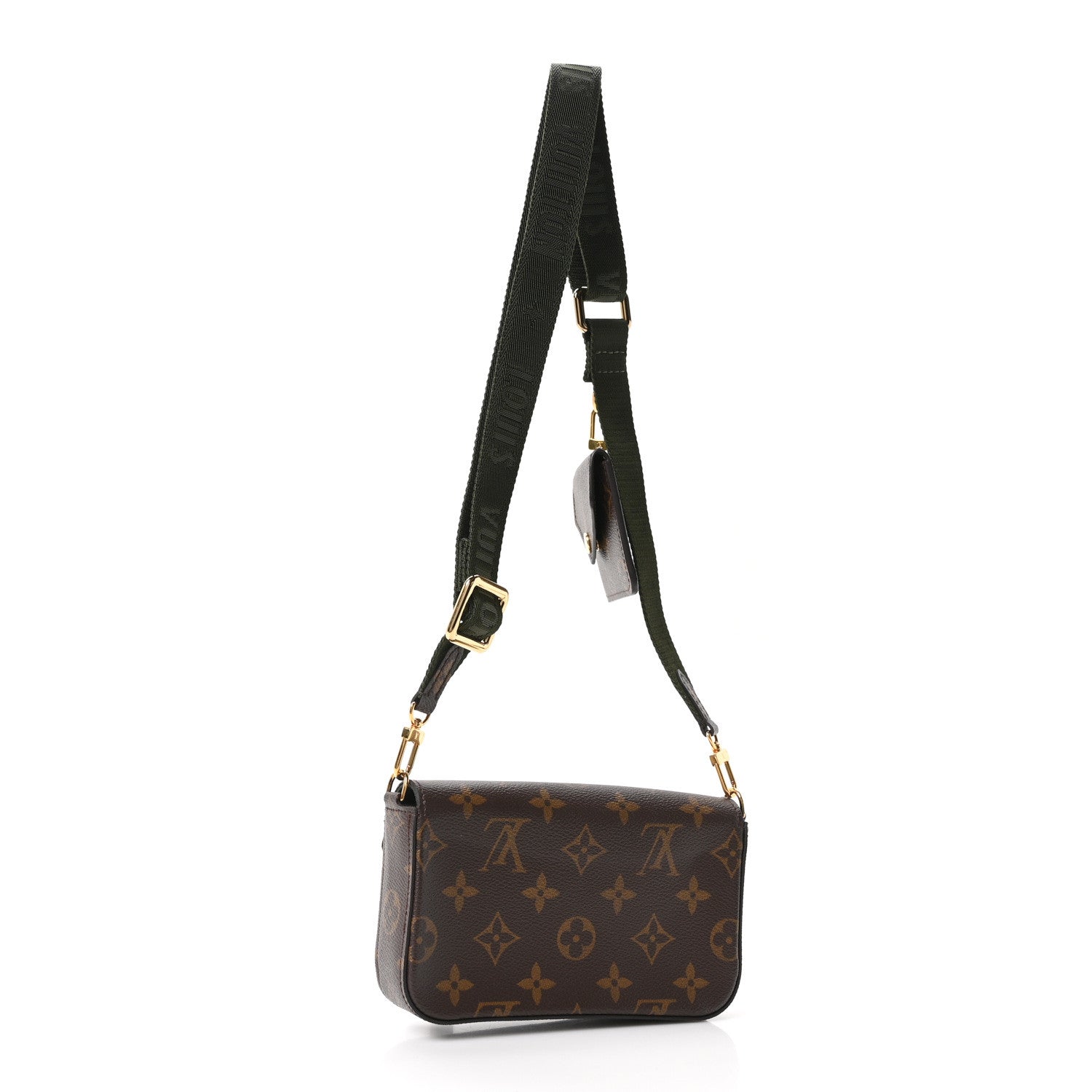 Monogram Felicie Strap & Go Kaki